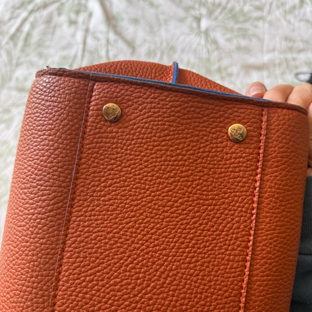 Vivienne Westwood Brown Leather Tote with Embossed Orb - Picture 4 of 8